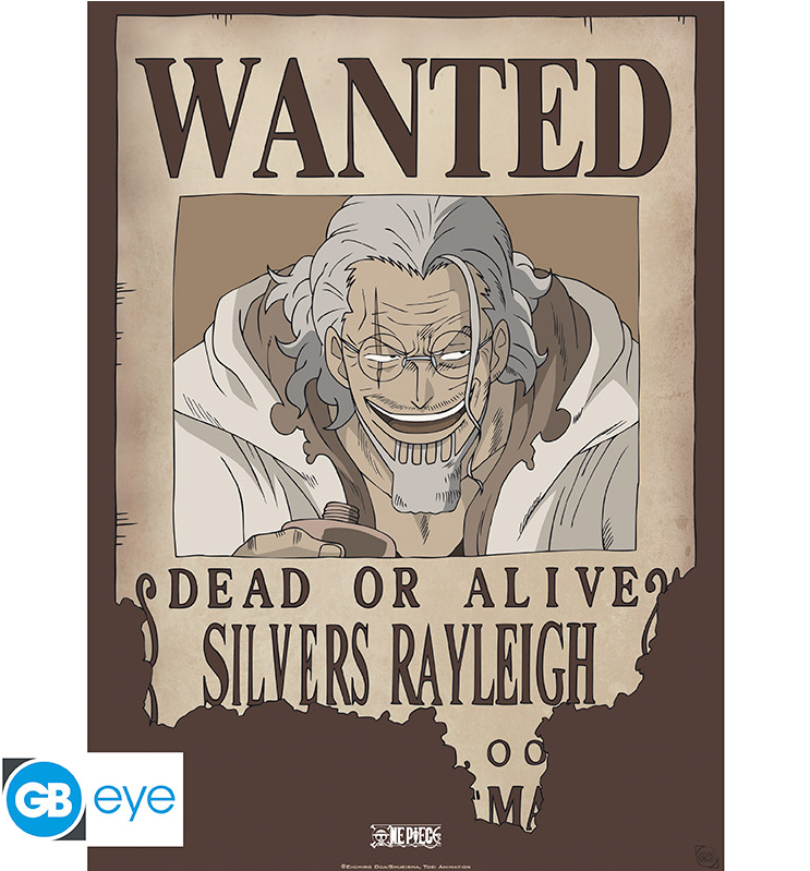 ONE PIECE - Wanted Rayleigh - Poster Chibi 52x38 cm