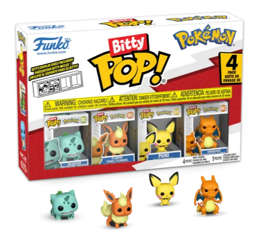 Pokémon - Bitty POP!: Bisasam - 4 Pack Series 3