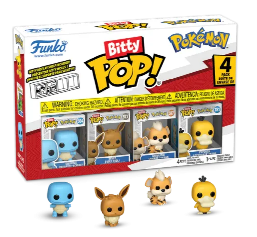 Pokémon - Bitty POP!: Schiggy – 4 Pack Series 4