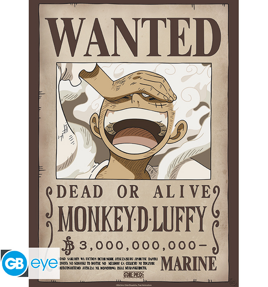 ONE PIECE - Wanted Luffy - Poster Chibi 52x38 cm