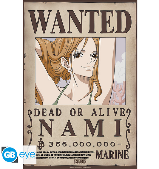 ONE PIECE - Wanted Nami - Poster Chibi 52x38 cm