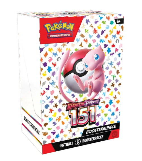 Pokémon Karmesin & Purpur 151 - Booster Bundle (6 Booster Packs) - Deutsch