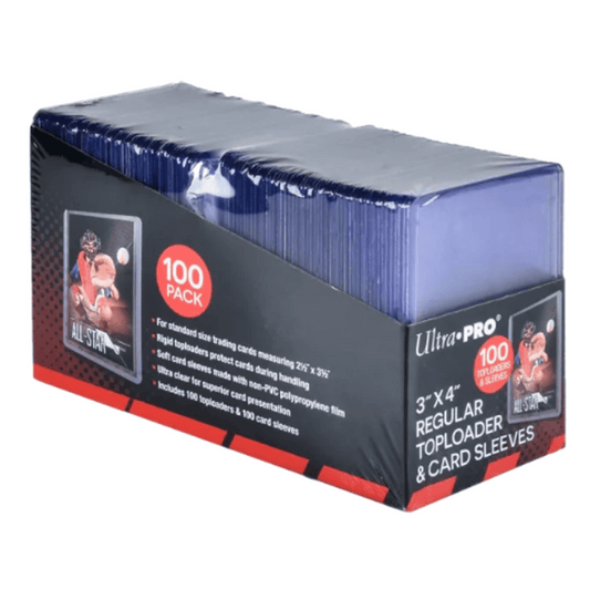 Ultra Pro - Regular Toploader 3"x4" + Soft Sleeves (100 Stk.)